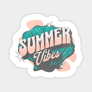 Nostalgic Summer Vibes - Retro 90s Style Magnet