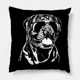 Funny Proud French Mastiff sunglasses cool dog gift Pillow