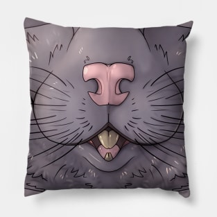 Gray (Blue) Rat Mask Pillow