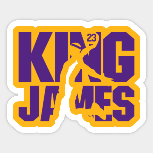 King James Lakers - Lebron James - Sticker | TeePublic