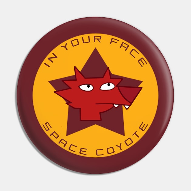 Space Coyote Pin by BradyRain