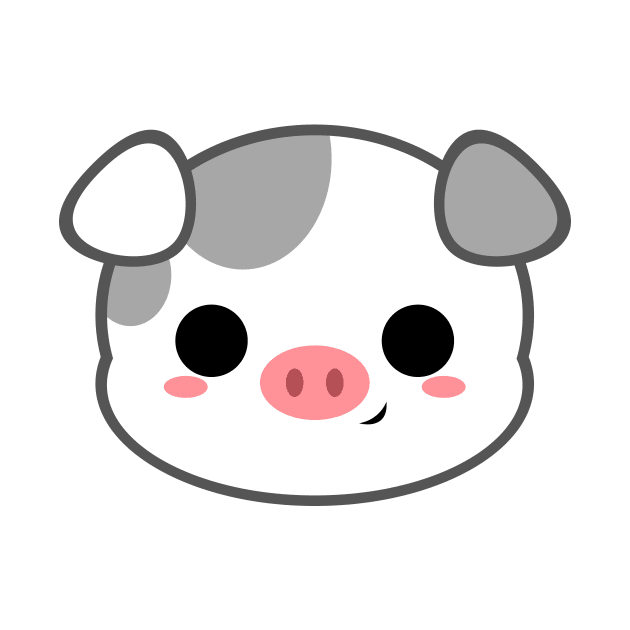 Cute Spotted Pig by alien3287