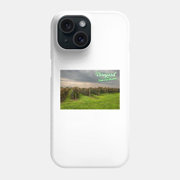 Vineyard on Lake Erie Shoreline Phone Case by Gestalt Imagery