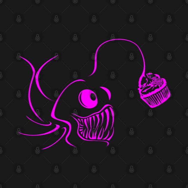 Hot Pink Cupcake Carnage Lanternfish Design by FreakorGeek