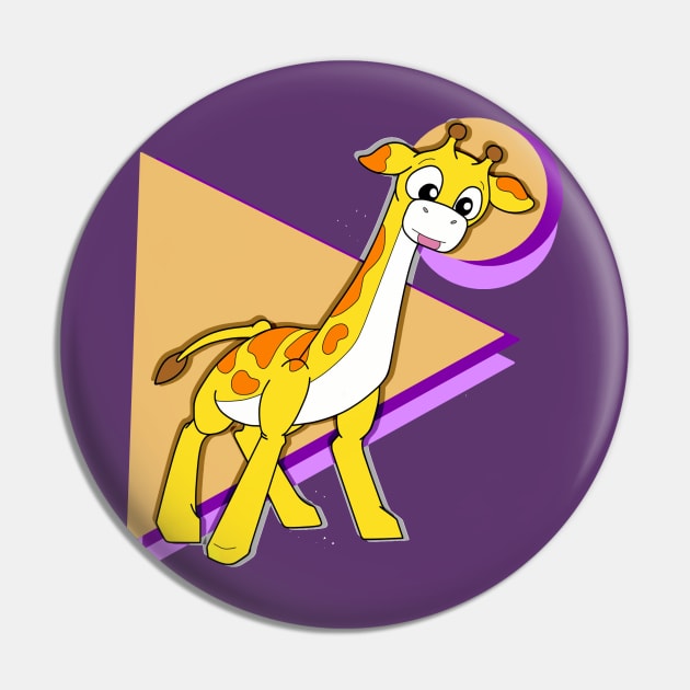 Jeff the Giraffe Pin by RockyHay