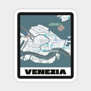 Venezia map Magnet