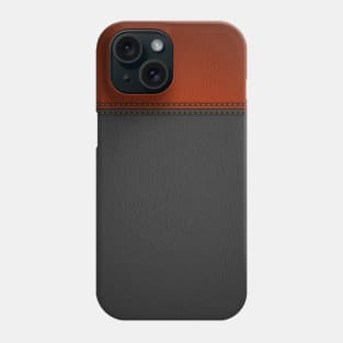 red black leather Phone Case