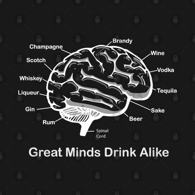 Great Minds Drink Alike by Alema Art