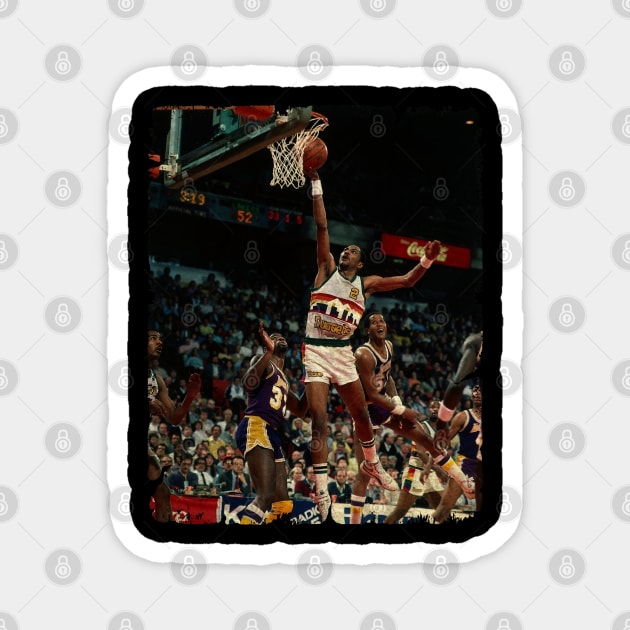 Alex English in Denver Nuggets Magnet by Wendyshopart