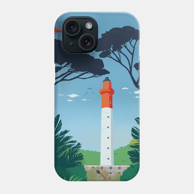 Lighthouse of Cap Ferret Phone Case by Mimie20