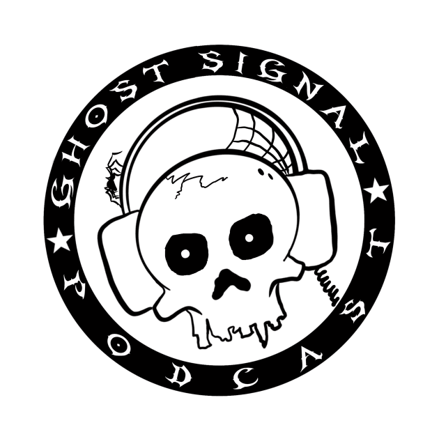 The Ghost Signal logo white by The Ghost Signal Podcast