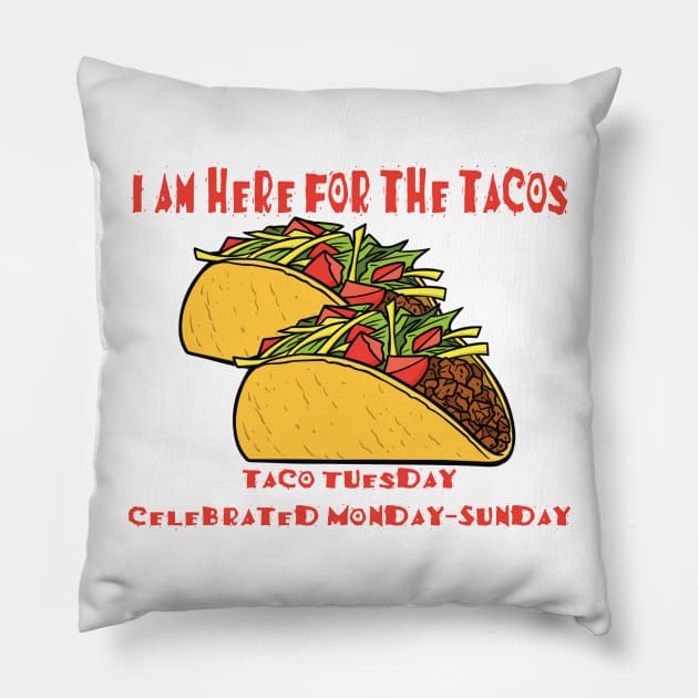 Taco Tuesday Pillow by MonarchGraphics