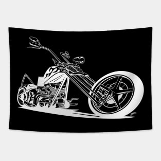 Custom American Chopper Motorcycle Tapestry