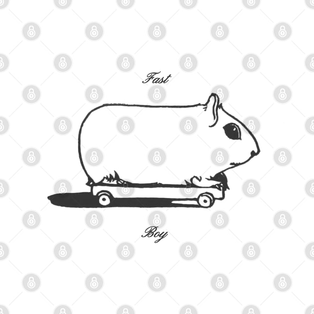 Hamster on a skateboard. by BKArt