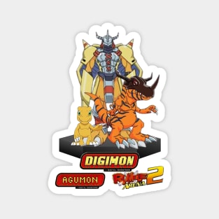 Agumon Evolutions-For Digimon Rumble Arena lovers Magnet