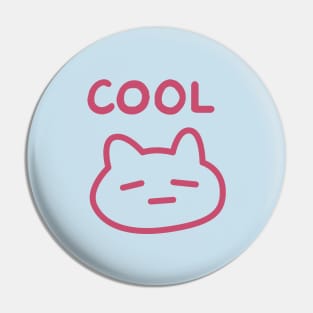 Retsuko Cool Cat Pink Pin