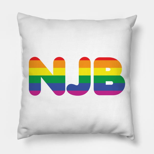 Nice Jewish Boy (NJB) Pillow by ampp