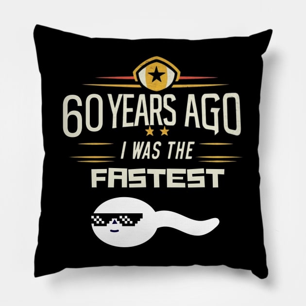 60th-Birthday Pillow by Funny sayings