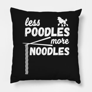 Funny Noodles Food Pun Pillow