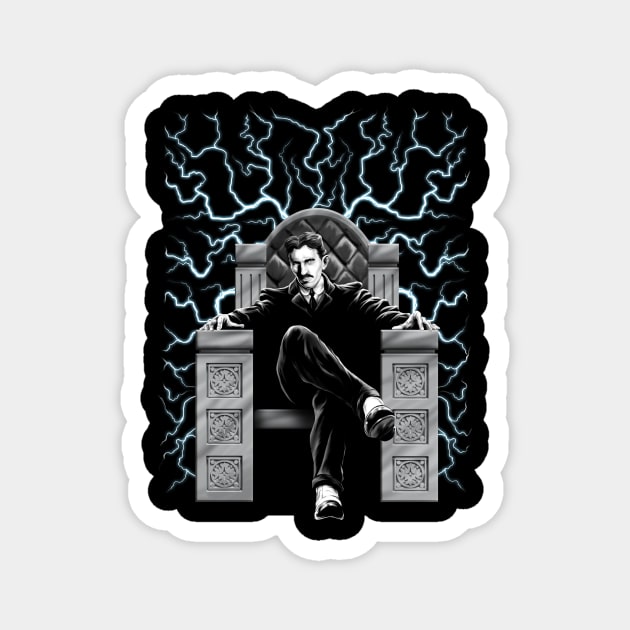 TESLA-ELECTRIC CHAIR Magnet by STARRJAM1969