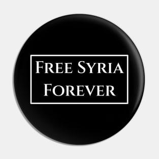 Free Syria Forever Pin