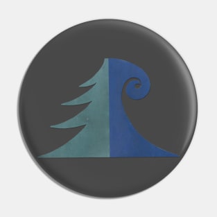 Tree & Wave Talisman Pin