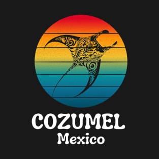 Tribal Manta Ray Cozumel T-Shirt