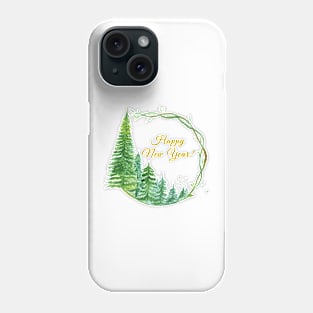 Happy New Year Minimalistic greeting Phone Case