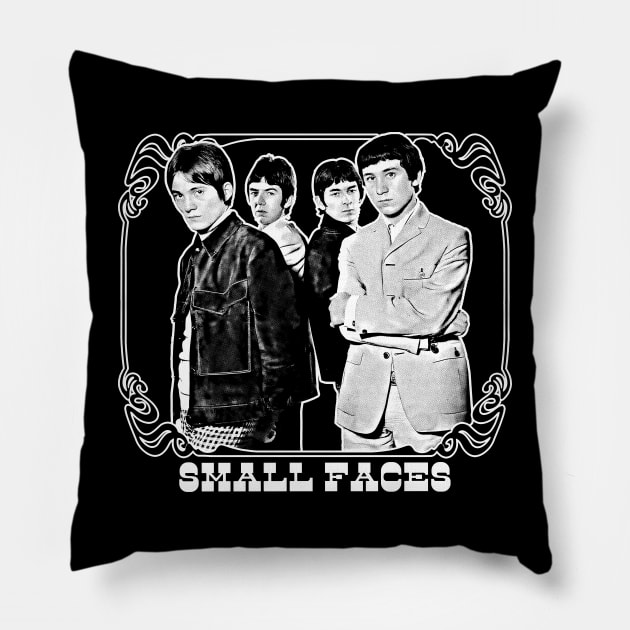 Small Faces / Original Retro Fan Design Pillow by DankFutura