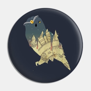 Owl in the night Pin