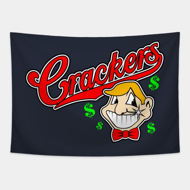 Caucasians Baseball Crackers Tapestry by Fuzzy Bear