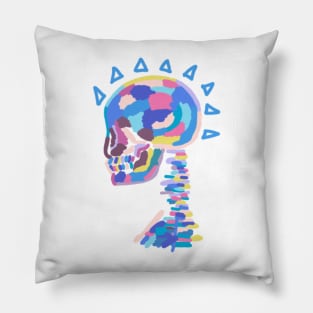 Colorful skeleton Pillow