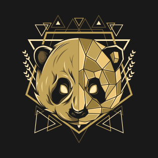 Panda Head Geometry T-Shirt