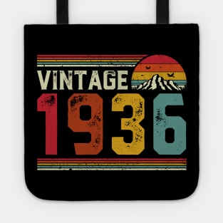 Vintage 1936 Birthday Gift Retro Style Tote