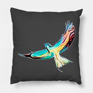 Lilac Breasted Roller Art Pillow