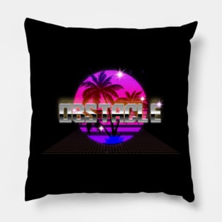 Retro Obstacle Design Proud Name Birthday Flower 70s 80s 90s Pillow