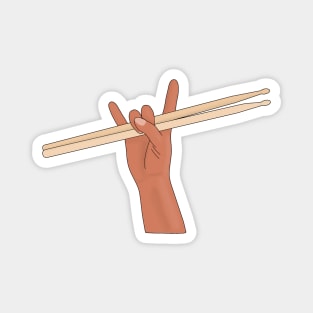 Drummer drumsticks Magnet