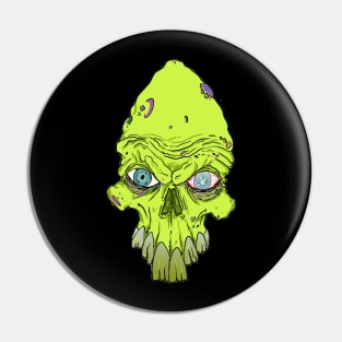 Toothy Zombie Pin