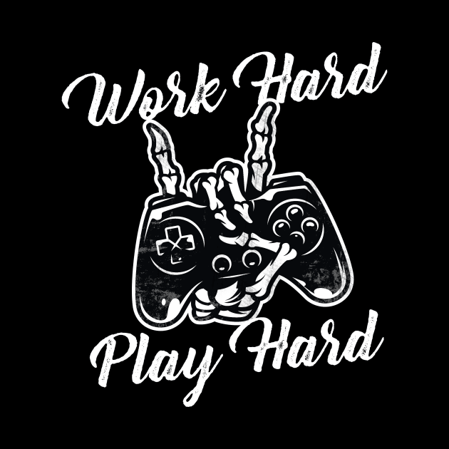 Work Hard Play Hard by Printadorable