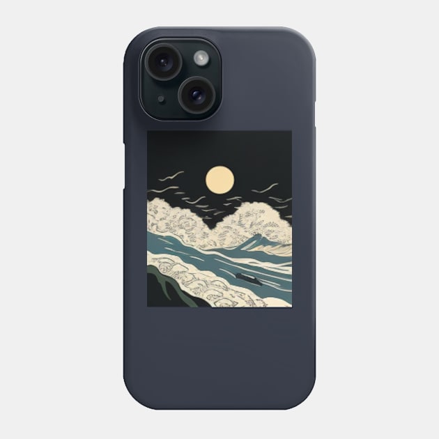 JAPANESE WOODBLOCK PRINT Phone Case by SHAKIR GAUTAMA 