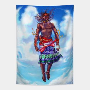 Jumping guy Tapestry