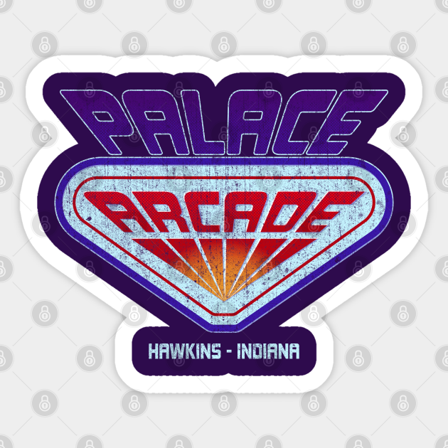 Stranger Things Palace Arcade Stranger Things Sticker Teepublic