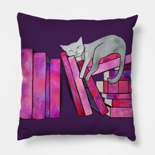 Literary Naps Pink Pillow