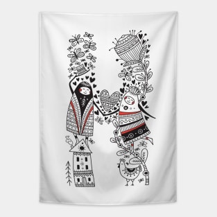 Letter H (Buu&Luu Alphabet) Tapestry