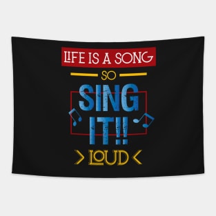 Inspirational Music Quotes For Life Tapestry