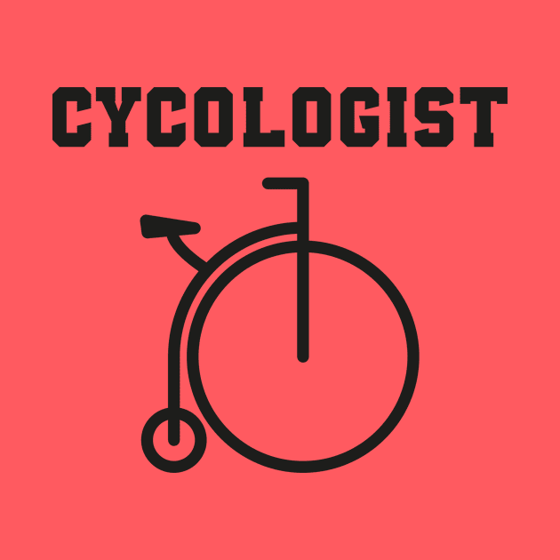 Cycologist with old bicycle by MerchSpot