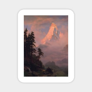 Sunrise on the Matterhorn is painting by American artist Albert Bierstadt. Magnet