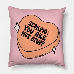 Scorpio Conversation Heart Pillow