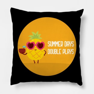 summer days and double plays Pillow