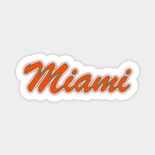 Football Fan of Miami Magnet